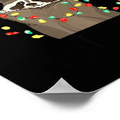 Poster Funny Overstimulated But Festive Raccoon Christmas (Coin)