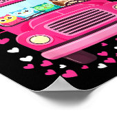 Poster Funny Owls School Bus Driver Happy Valentines Day  (Coin)