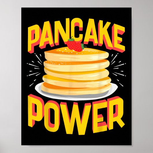 Poster Funny Pancake Power (Devant)