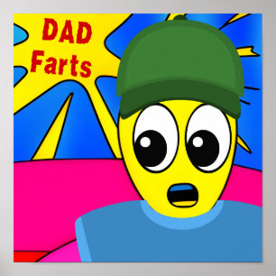 Poster Funny Papa Farts