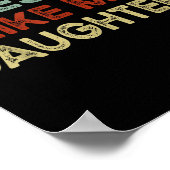 Poster Funny Parents' Day Quote Awesome Like My Daughters (Coin)