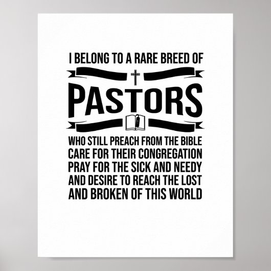 Poster Funny Pastor Appreciation Venin Christian Preacher (Devant)