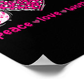 Poster Funny Peace Love Workout Gym Lifting Gymer Valenti (Coin)