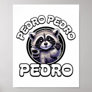 Poster Funny Pedro Pedro Dancing Raccoon Internet populai
