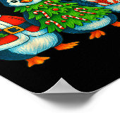 Poster Funny Penguin Christmas Lights Penguin Cute Xmas H (Coin)