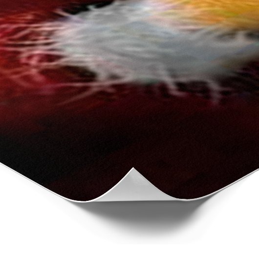 Poster Funny Père Noël Mona Lisa Joyeux Noël (Coin)