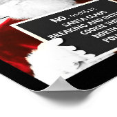 Poster Funny Père Noël Mugshot Père Noël emprisonné Noël (Coin)