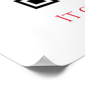 Poster Funny personnalisé QR Code Business Logo Review ro (Coin)