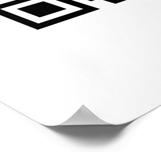 Poster Funny personnalisé QR Code Business Logo Review un (Coin)