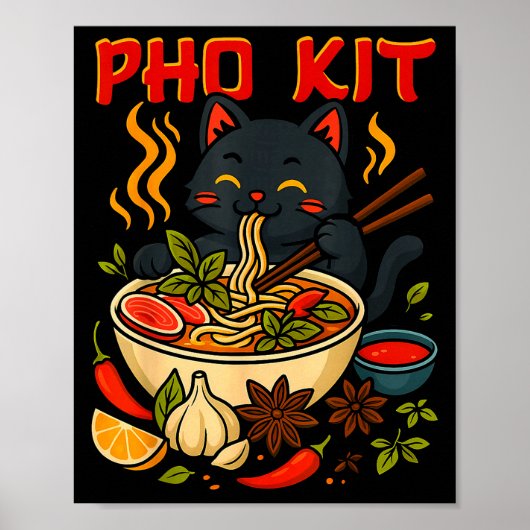 Poster Funny Pho Kit Black Cat Halloween Costume Family M (Devant)