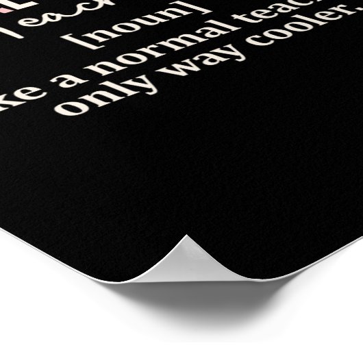 Poster Funny Physical Education Teacher Definition Back T (Coin)