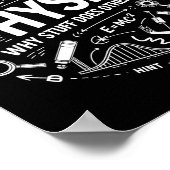 Poster Funny Physics Nerd Science Humor Stem Quote (Coin)