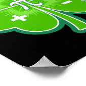 Poster Funny Pi Day Math Patricks Day Luck Shamrock Green (Coin)