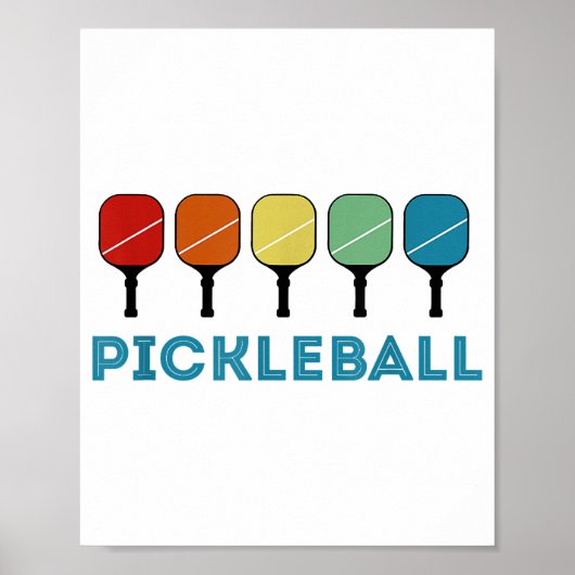 Poster Funny Pickleball Retro Vintage (Devant)