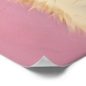 Poster Funny Pink Cat Tennis Art Print - Cute Wall for (Coin)