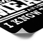 Poster Funny Pitmaster I Smoke Meat Bbq Smoker Grill Cade (Coin)