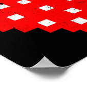 Poster Funny Pixel Strawberry 80s Video Game Costume (Coin)