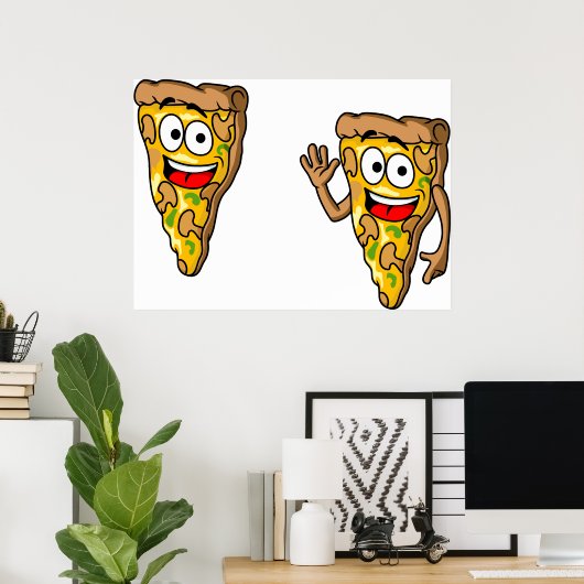 Poster Funny Pizza Slices (Bureau à domicile)