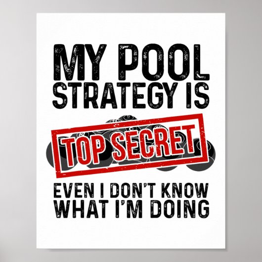 Poster Funny Pool (Devant)