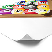 Poster Funny Pool Snooker Parfait Rack Billard 8 (Coin)