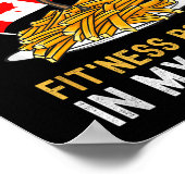 Poster Funny Poutine Routine Im In Fitness Canadien Que (Coin)