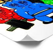 Poster Funny Power Patch Lifts Weightlifting Bodybuilding (Coin)