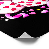 Poster Funny Preppy 67 Saint-Valentin Six Sept Dés 6 pour (Coin)