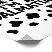 Poster Funny Pretend I'm A Dalmatian Dog Lazy Halloween D (Coin)