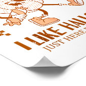 Poster Funny Pumpkin Apparently, I Like Halloween  (Coin)