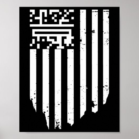 Poster Funny Qr President Trump Dance Code (Devant)