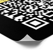 Poster Funny Qr Président Trump Dance Code 2 (Coin)