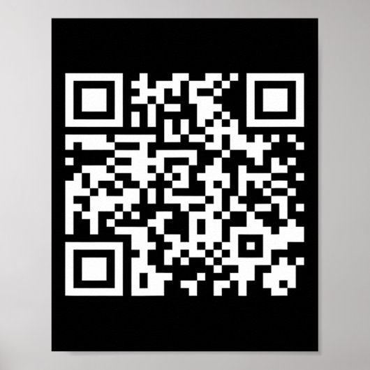 Poster Funny Qr Président Trump Dance Code 2025 (Devant)