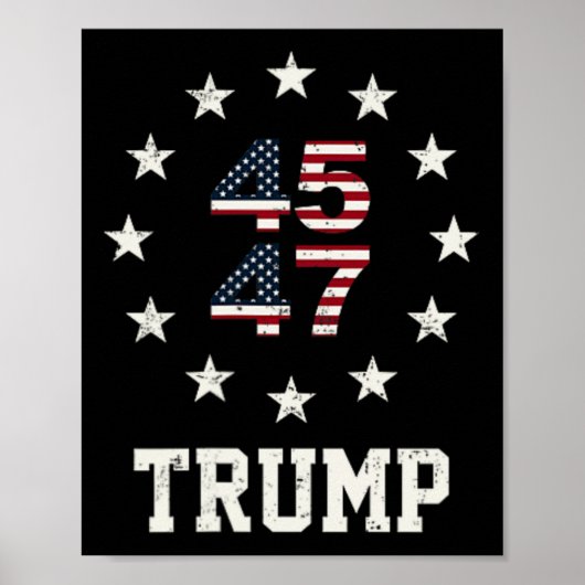 Poster Funny Qr President Trump Dance Code 4547 (devant A (Devant)