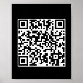 Poster Funny Qr President Trump Dance Code (sur le dos) (Devant)