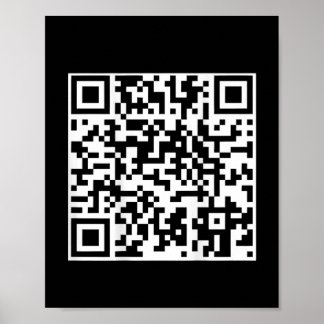 Poster Funny Qr President Trump Dance Code (sur le dos)