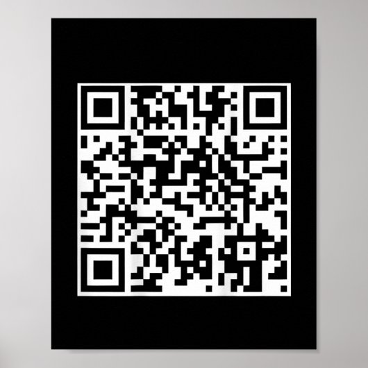 Poster Funny Qr President Trump Dance Code (sur le dos) (Devant)