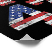 Poster Funny Qr President Trump Dance Code (sur le dos) 1 (Coin)