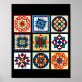 Poster Funny Quilting Sewing Make A Quilt Patterns Quilte (Devant)