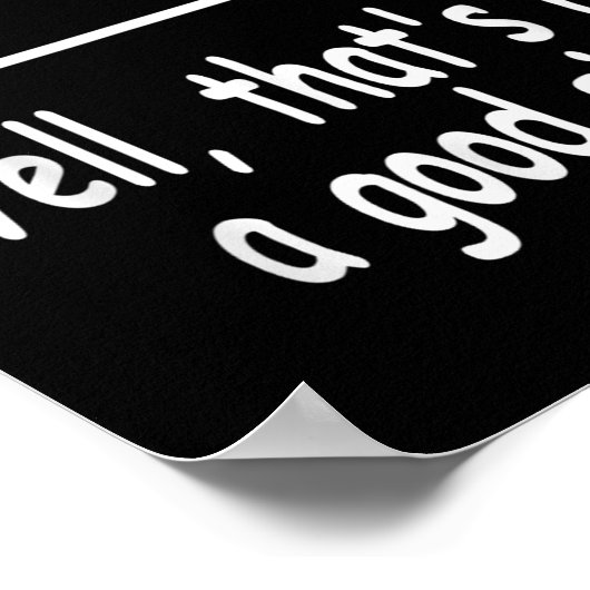 Poster Funny Quiz Joke Stick Figure Not A Great Sign Pun  (Coin)