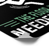 Poster Funny Quote I Didn't Fall - The Floor Just Needed (Coin)