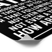 Poster Funny Quote Nope Not Today Satan Never Graphic Lon (Coin)