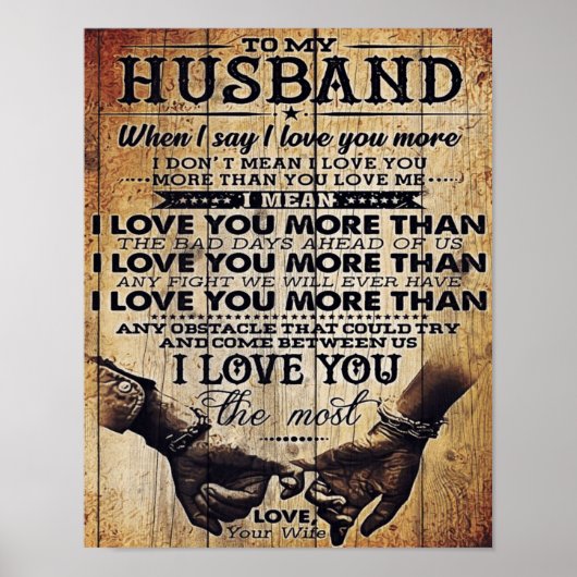 Poster Funny Quotes to Husband | Venin For Your Man (Devant)