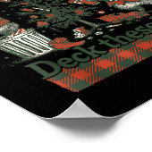 Poster Funny Raccoon Christmas Deck These Halls Humor  (Coin)