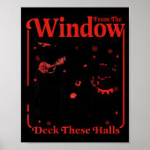 Poster Funny Raccoon Christmas I'm About To Deck These Ha (Devant)