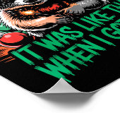 Poster Funny Raccoon Christmas Trash Panda Xmas (Coin)