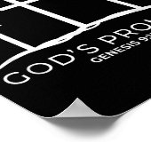 Poster Funny Rainbow Christ Cross - Christian Quote God's (Coin)