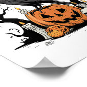 Poster Funny Raven, F-Caw-F, Skull Raven, Gothic Crow (Coin)