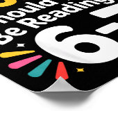 Poster Funny Reading 6 7 Six Seven Meme Englieacher Book (Coin)