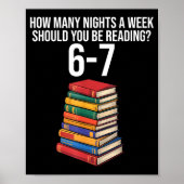 Poster Funny Reading Book Teacher 67 Six Seven Meme (Devant)