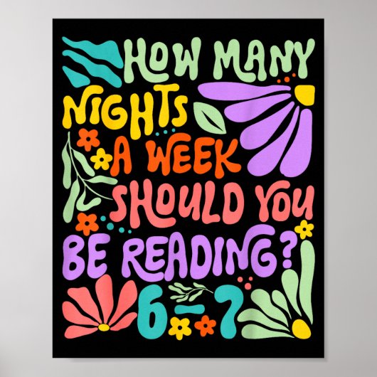 Poster Funny Reading Six Seven Meme Book Lover 67 Teacher (Devant)